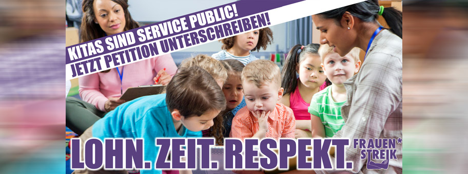 Petition für bessere Bedingungen in der Kinderbetreuung.