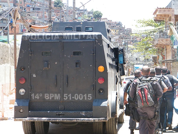Einsatz von Militärpolizei im Favela Complexo do Alemão in Rio de Janeiro.