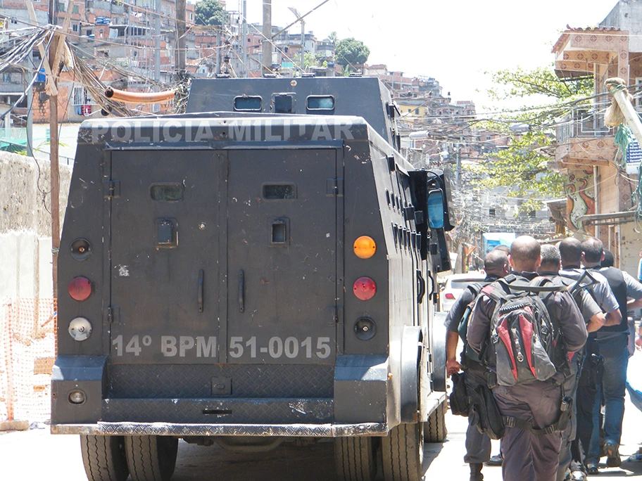 Einsatz von Militärpolizei im Favela Complexo do Alemão in Rio de Janeiro.