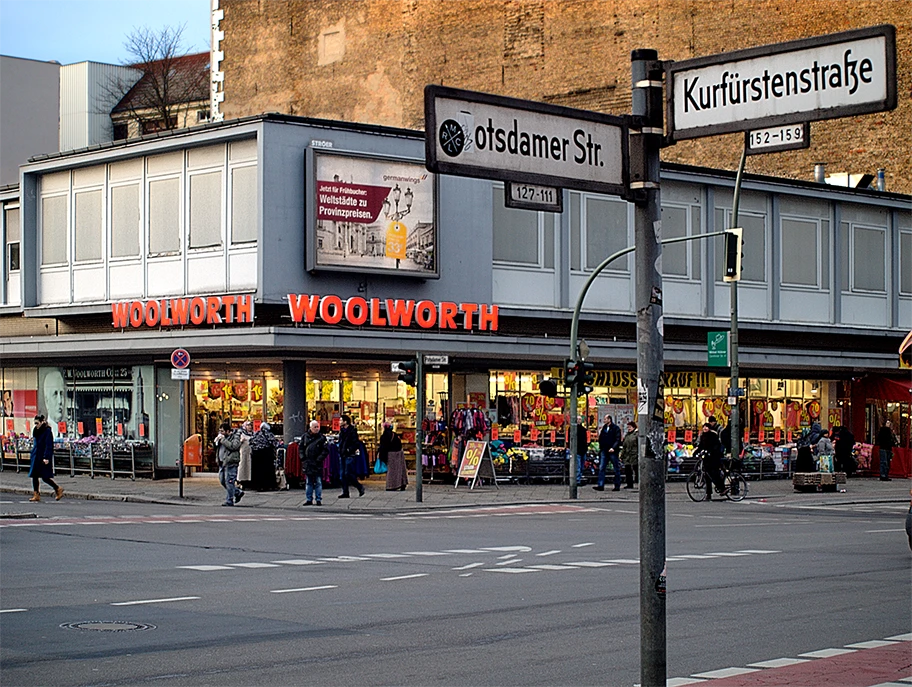 Ecke Kurfürstenstrasse in Berlin.