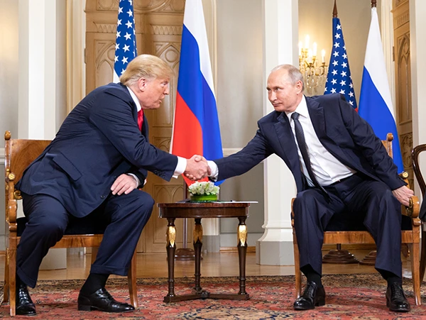 Präsident Donald J. Trump und Präsident Wladimir Putin im Weissen Haus, 16. Juli 2018.