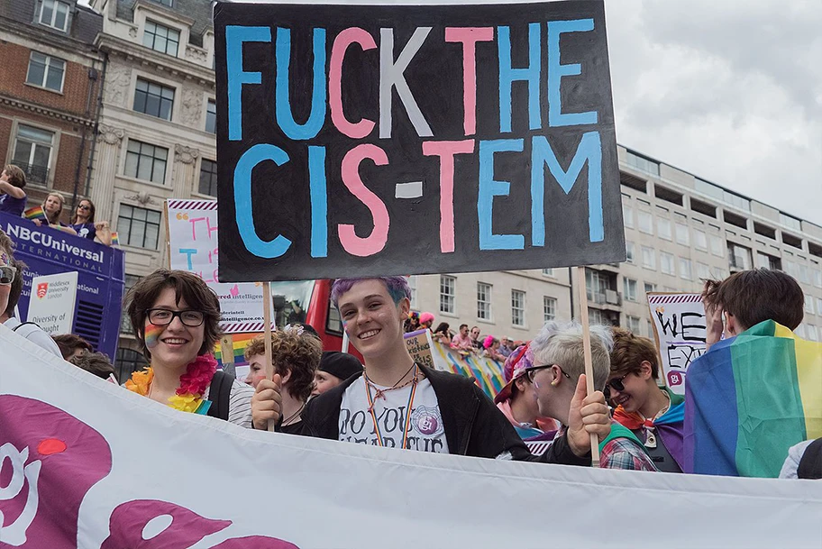 Fuck the Cis-Tem. Pride in London 2016.