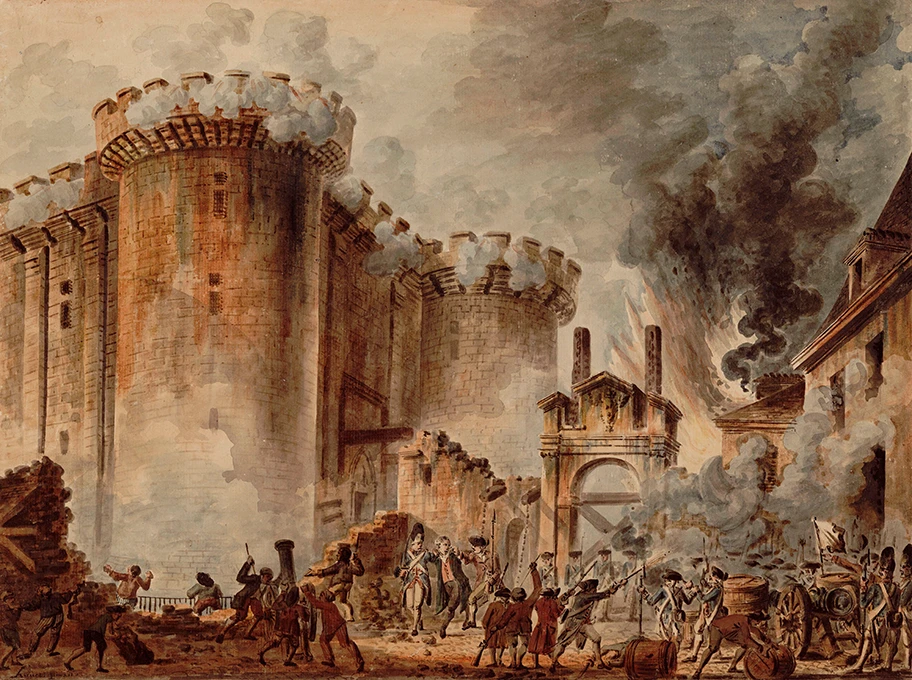 Der Sturm auf die Bastille am 14. Juli 1789.