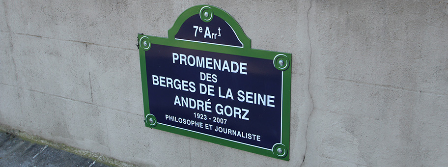 Promenade an der Seine - André Gorz in Paris, Frankreich.