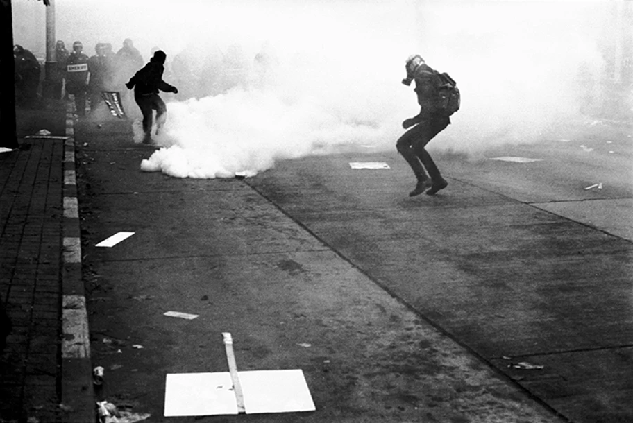 WTO Protest in Seattle, November 1999.