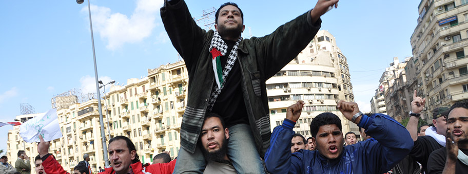 Protest auf dem Tahrir Platz am 30. Januar 2011.