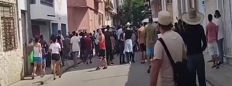 Antiregierungsproteste in Havanna, Juli 2021.