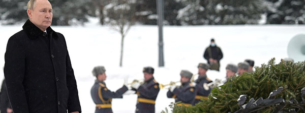 Vladimir Putin in St. Petersburg, Januar 2022.