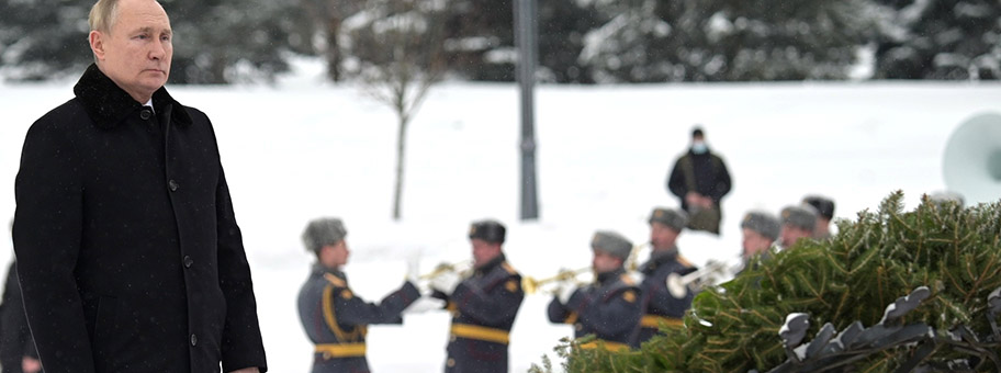 Vladimir Putin in St. Petersburg, Januar 2022.