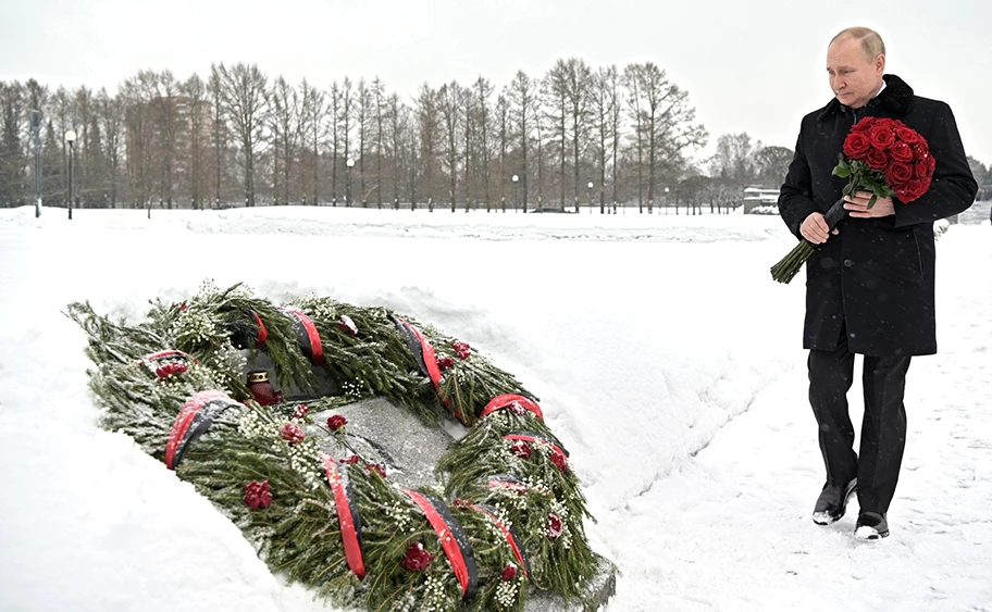 Vladimir Putin in St. Petersburg, Januar 2022.