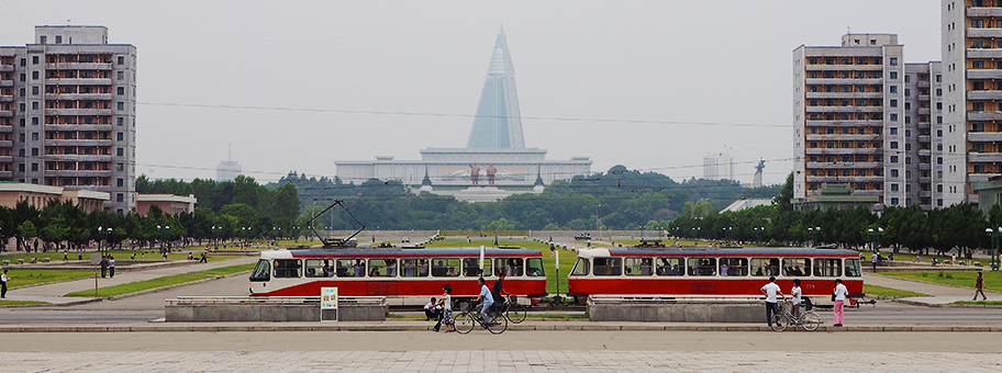 Zentrum von Pyongyang, Nordkorea.