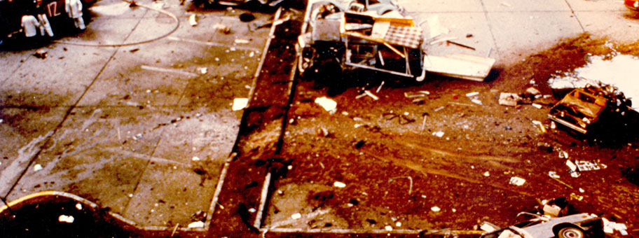 Bombenanschlag der R.A.F. (Kommando Sigurd Debus) auf das Hauptquartier der US-Luftstreitkräfte in Europa am 31. August 1981.