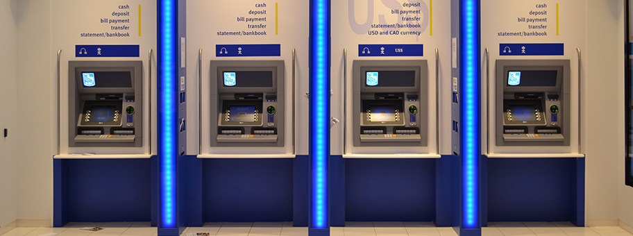 Geldautomaten der Royal Bank of Canada (RBC).