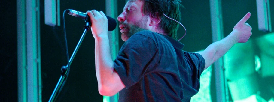 Thom Yorke von der britischen Indie-Band Radiohead am Daydream Festival in Barcelona, 12. Juni 2008.