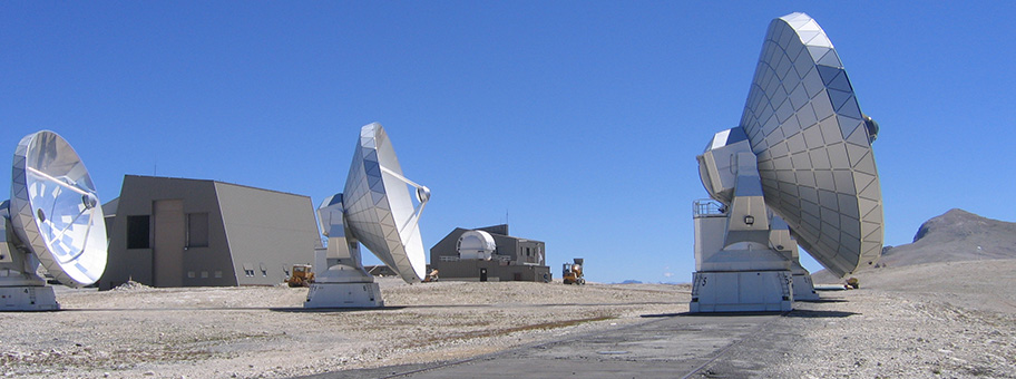 Radioteleskop von Plateau de Bure.