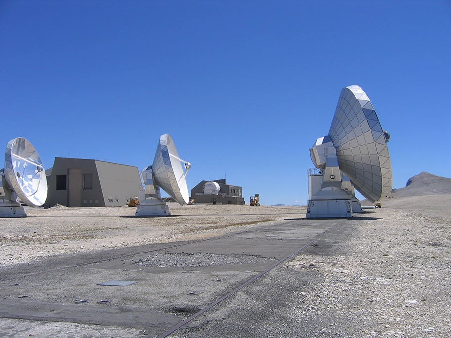 Radioteleskop von Plateau de Bure.