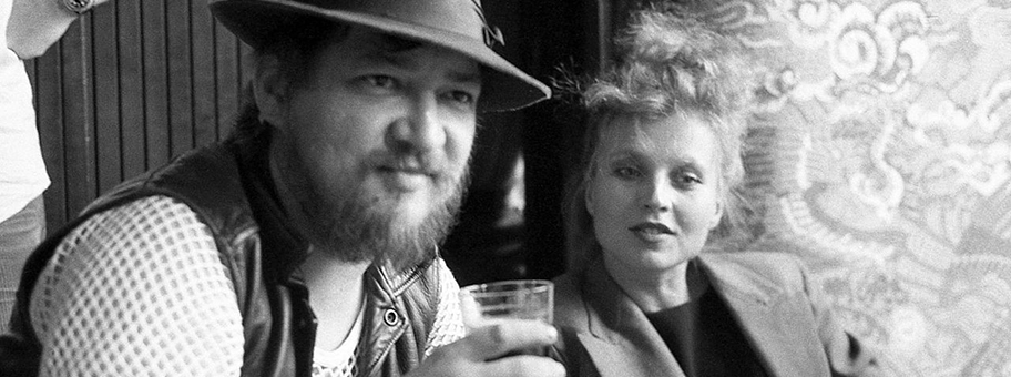 Rainer Werner Fassbinder und Hanna Schygulla am Fimfestival von Venedig, 1980.