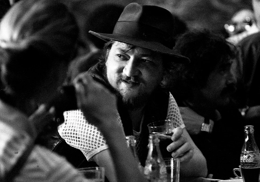 Rainer Werner Fassbinder am Fimfestival von Venedig, 1980.