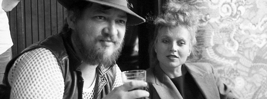 Rainer Werner Fassbinder und Hanna Schygulla in Venedig, 1980.