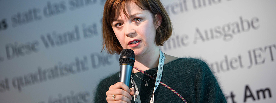Gunda Windmüller an der Re:publica 2019.