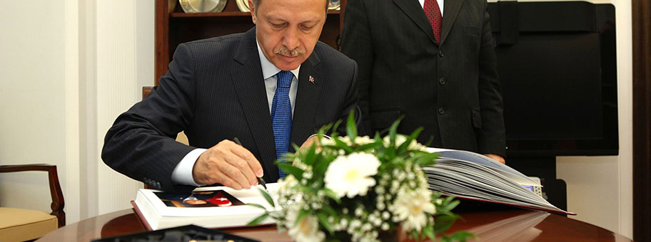 Recep Tayyip Erdoğan im polnischen Senat, November 2013.