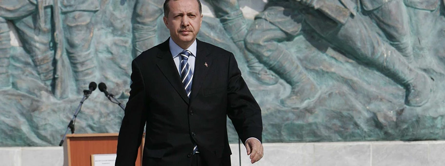 Recep Tayyip Erdoğan in Çanakkale, Türkei.