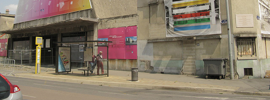 Die BoulingrinMarkthalle in Reims vor der Renovation.