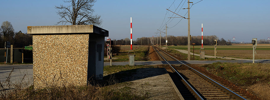 Bahnsteig der ehem. Haltestelle Reisenberg-Marienthal.