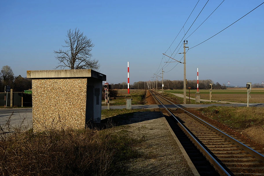 Bahnsteig der ehem. Haltestelle Reisenberg-Marienthal.