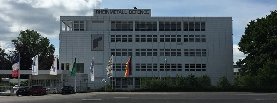 Die grosse Koalition hat in den vergangenen vier Jahren deutlich mehr Rüstungsexporte genehmigt als die Vorgängerregierungen. Davon profitiert z. B. die Rheinmetall Defence, hier eine Niederlassung in Kiel.