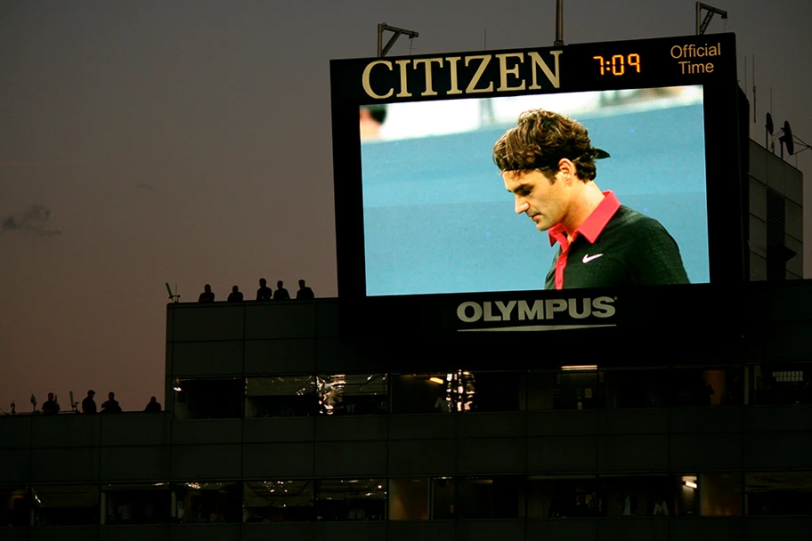 Roger Federer am US-Open.