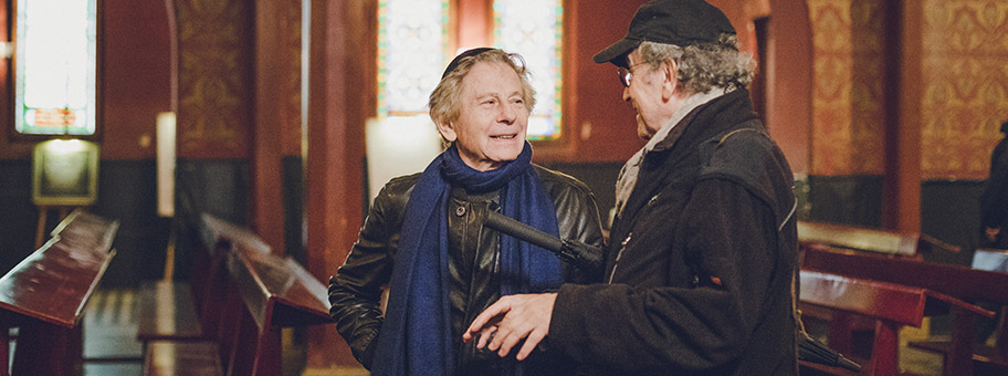 Roman Polanski und Ryszard Horowitz am Set von «Polanski, Horowitz.