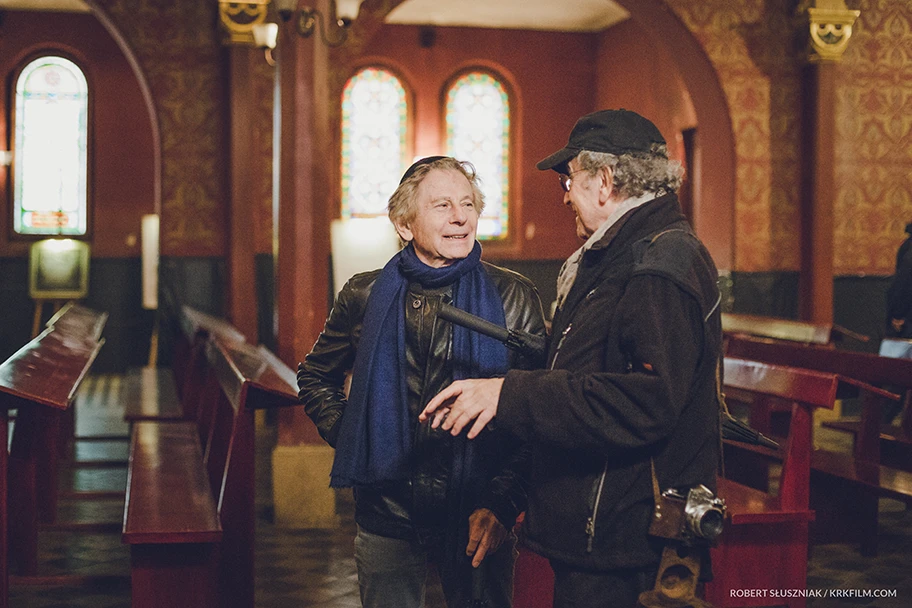 Roman Polanski und Ryszard Horowitz am Set von «Polanski, Horowitz. The Wizards from the Ghetto».