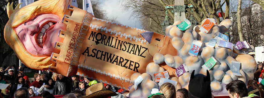 «Moralinstanz Alice Schwarzer», Düsseldorfer Karneval 2014.