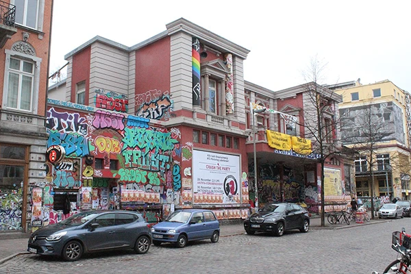 Rote Flora in Hamburg.