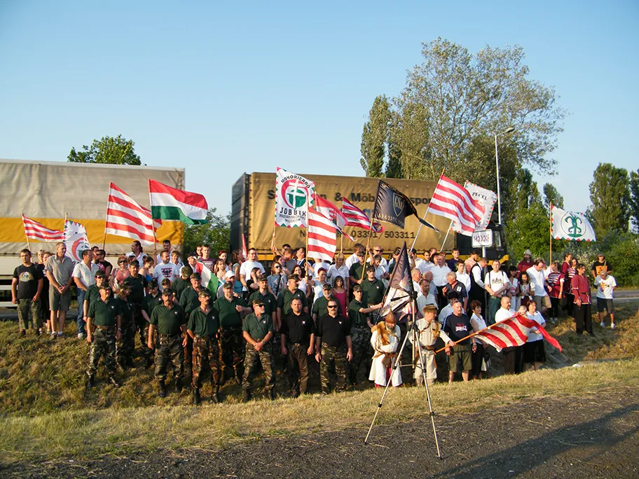 Jobbik-Gruppe in Ungarn am 15. Juli 2011.