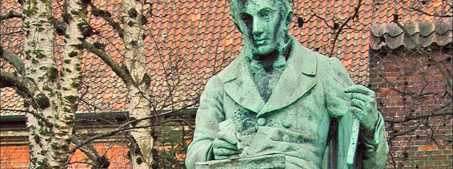 Statue von Søren Kierkegaard in Kopenhagen.