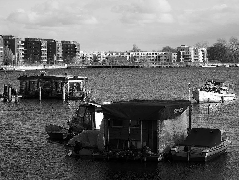 Rummelsburger Bucht, Friedrichshain, Berlin, März 2019.