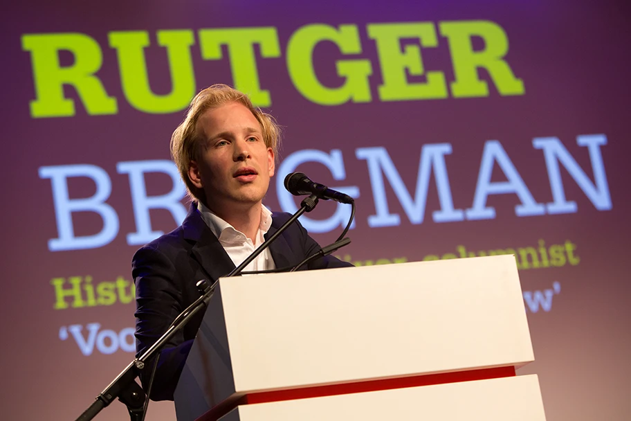 Rutger Bregman, Mai 2014.