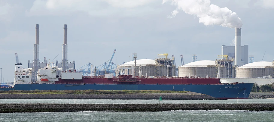 LNG Terminal in Rotterdam, September2022.