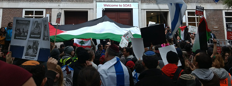 BDS-Demonstration in London, April 2017.
