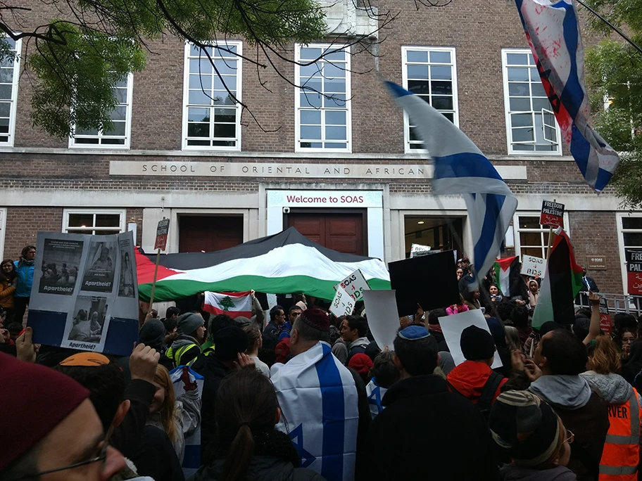 BDS-Demonstration in London, April 2017.