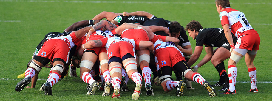 Rugby-Match zwischen ST und Gloucester, November 2011.