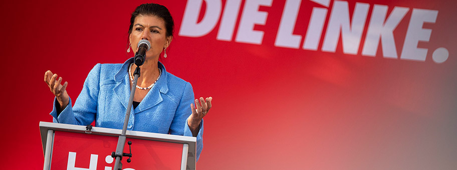 Wahlkampfveranstaltung mit Sahra Wagenknecht in ihrem Wahlkreis in Weimar am 25. August 2021.