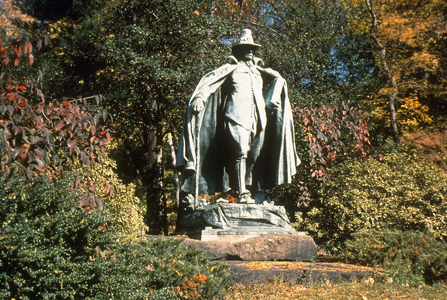 Der Puritaner, 1883-1886. Skulptur von Augustus Saint-Gaudens.