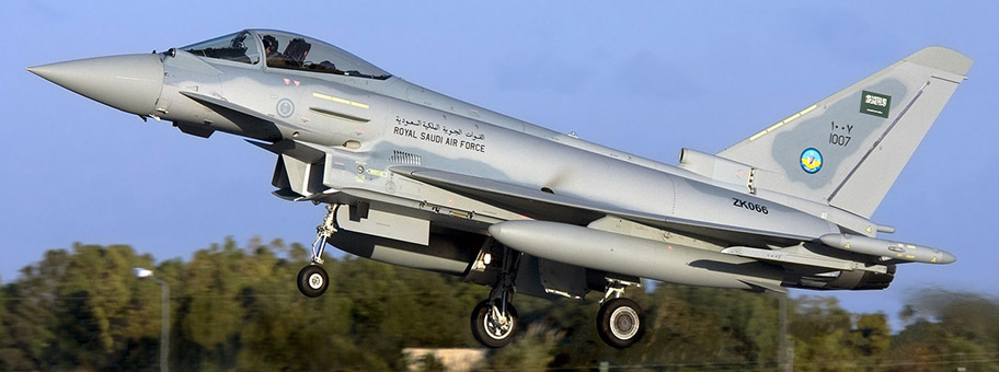 Eurofighter EF-2000 Typhoon in Diensten der saudi-arabischen Armee.