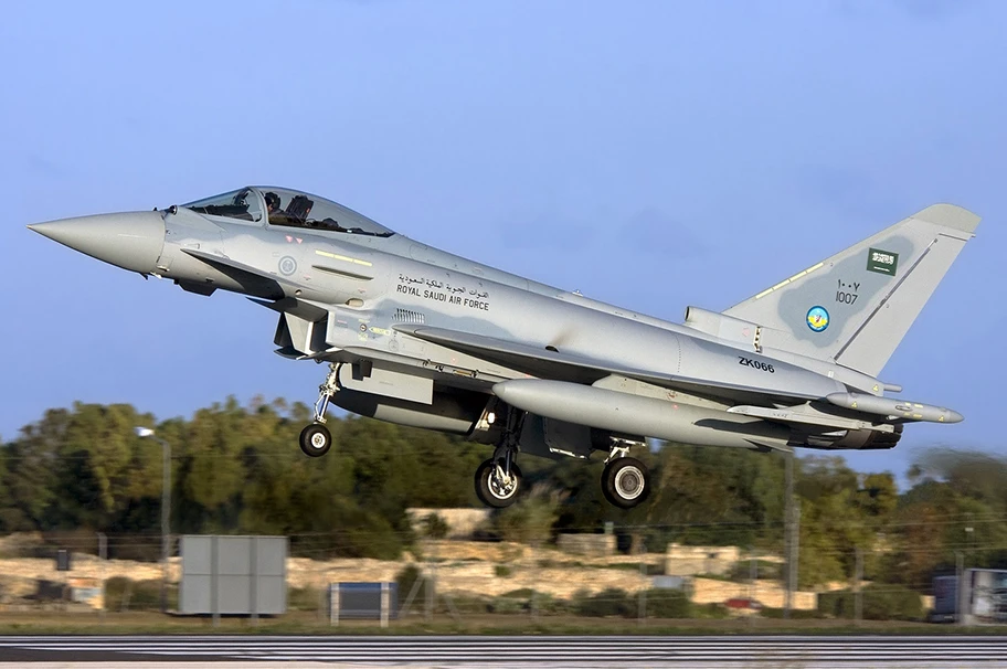 Eurofighter EF-2000 Typhoon in Diensten der saudi-arabischen Armee.