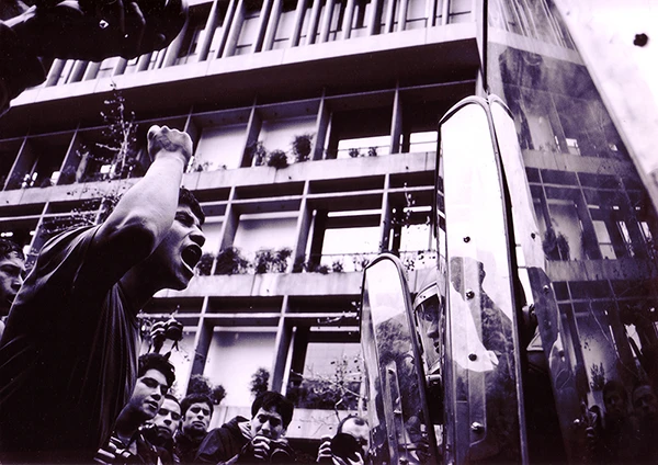 Studentenproteste in Santiago de Chile gegen das privatisierte Bildungswesen.