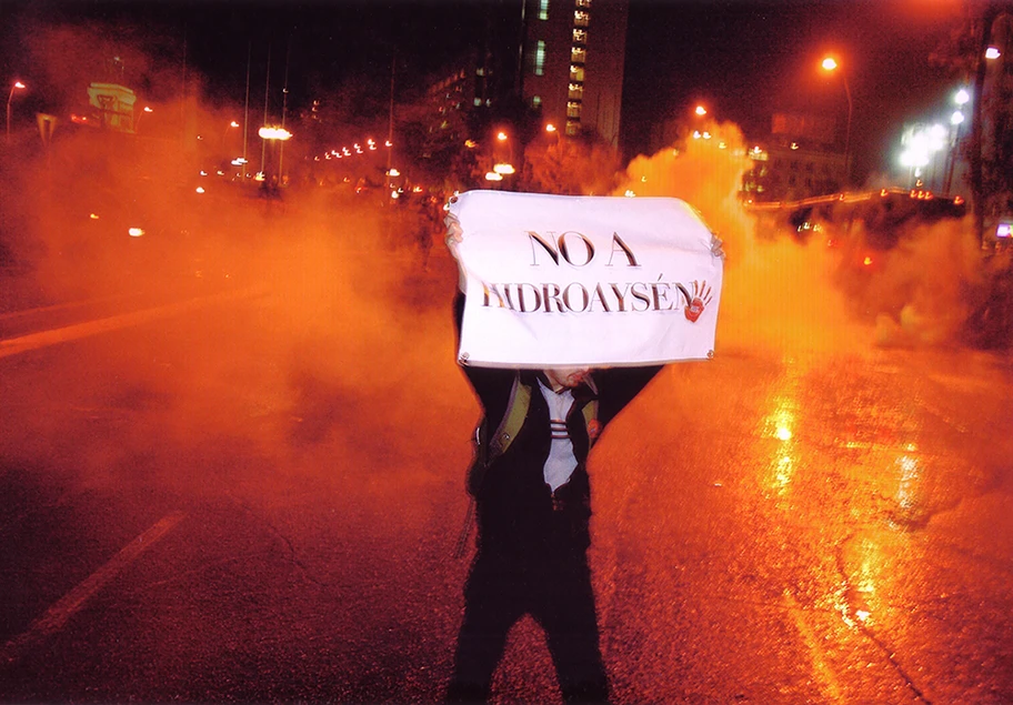 Demonstration in Santiago de Chile.