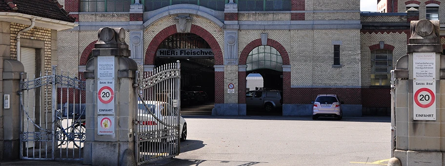 Städtischer Schlachthof in Zürich-Aussersihl.